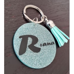 Glitter Keyring with Tassel